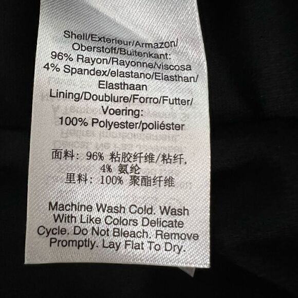 DKNY Pure Travel Pants Black Elastic Waist Wide Leg Lounge Leisure Size Large - Picture 11 of 13